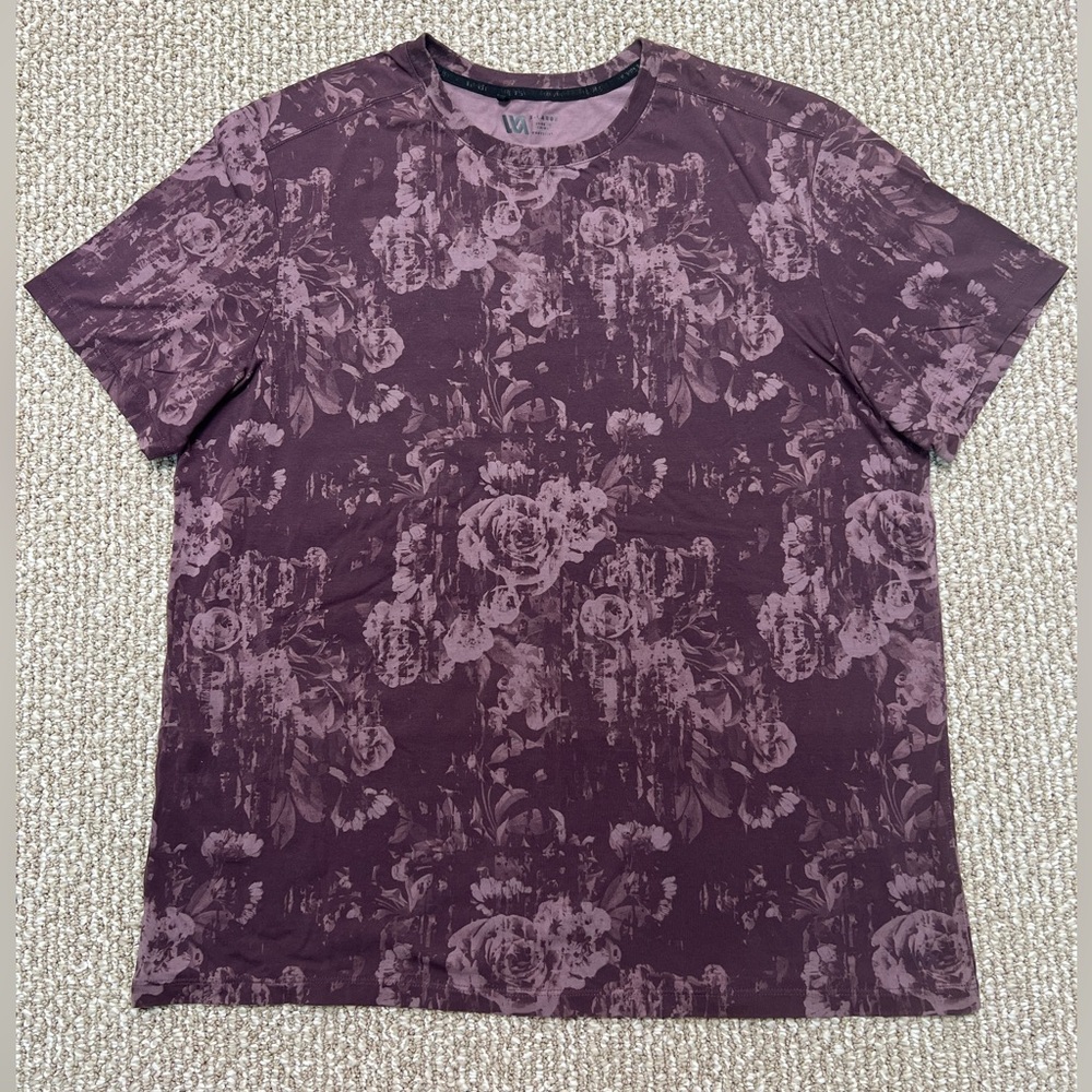 Men's Purple Floral T-Shirt